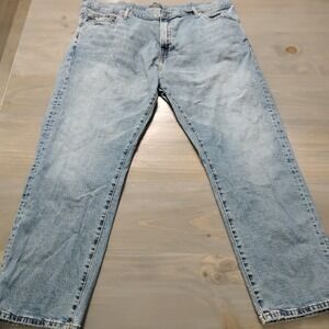 POLO RALPH LAUREN Jeans Men's 44x30 Hampton Relaxed Straight Light Wash Denim